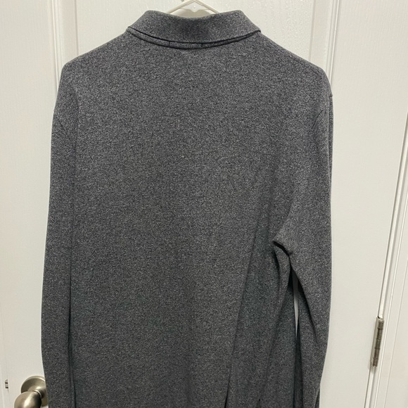 Long sleeve Polo shirt, white polo horse - Picture 4 of 4